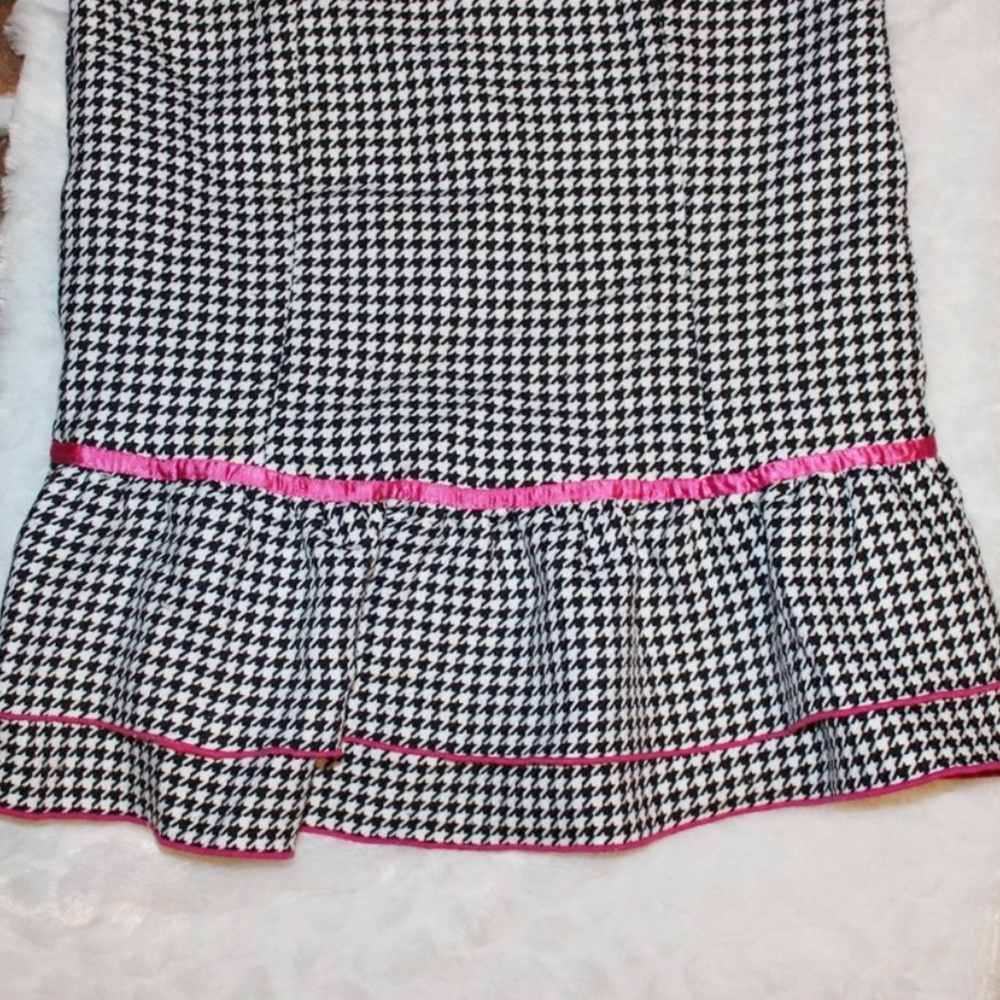 Girl's Black & White Poodle Dress Size 8 - Picture 5 of 7